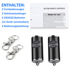 2 Stück Garagentor Handsender für Hörmann HSE2/HSE4-868-BS HS2/HS4-BS-868Mhz