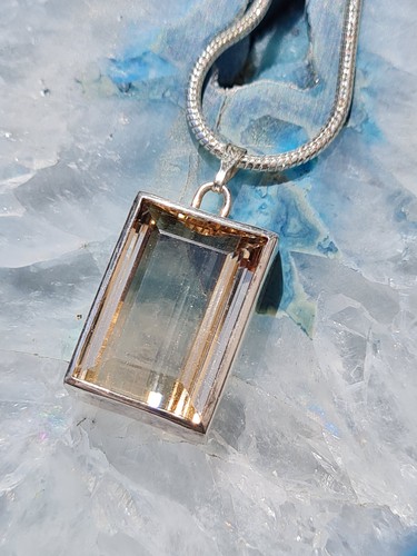 Goldberyll anhänger silber - anhänger,