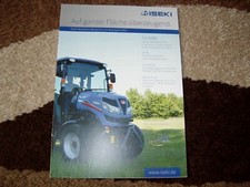 Original Prospekt von ISEKI Neuheiten-Broschüre zur demopark 2015