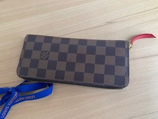 Louis Vuitton Clémence Geldbörse Damier Ebene Canvas Portemonnaie 