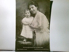 Königshaus von Schweden. H.K.H. Kronprinsessan med Prins Karl Johan. Alte AK s/w