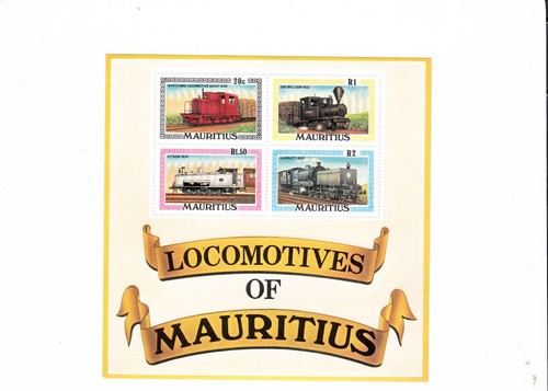 Mauritius block lokomotiven - block,