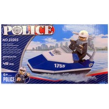 Polizei Boot Bausteine 45