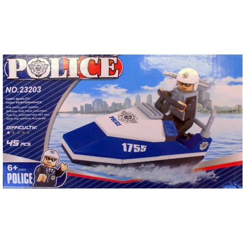 Polizei boot bausteine - boot, 45