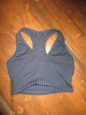 Bauchfrei Top Shirt dunkelblau