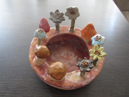 Rosenkugel keramik handarbeit - keramik,
