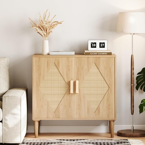 Rattan sideboard mit stauraum - rattan,