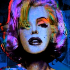  Pop Art  Motiv Marilyn Monroe 100x100 Acrylglas Bild/Loft/Druck/Street Art