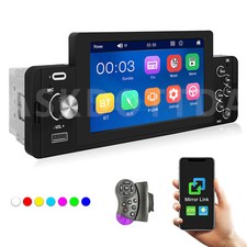 1Din 5" mit Android/ Iphone Mirror Link TYPE-C Autoradio Touchscreen BluetoothFM