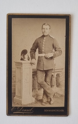 Cdv foto bayrischer soldat - bayrischer,