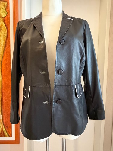 Damen echt nappa lederblazer - damen-echt,