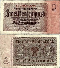 Banknote Rentenbankschein 2