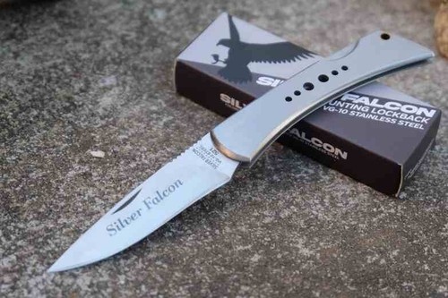 Silver falcon knife 10 - silver,