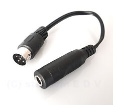 0,2m Audio-Adapter 5-pol DIN-Würfelstecker an 6,3mm Klinkenbuchse stereo