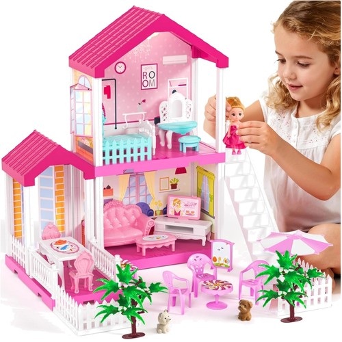 Doppelstöckiges puppenhaus - doppelstöckiges,
