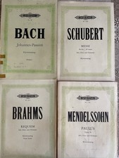 Noten Klavier Konvolut , Schumann, Brahms,Mendelssohn, Bach