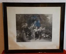 Alt Bild Kunstdruck Rahmen