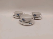 3 Suppentassen mit Untertasse