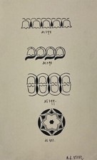 Zeichnung Jugendstil Entwurf