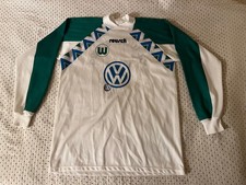 Trikot Fußball VfL Wolfsburg 1994-95 Heimtrikot reusch Langarm, Gr. XL