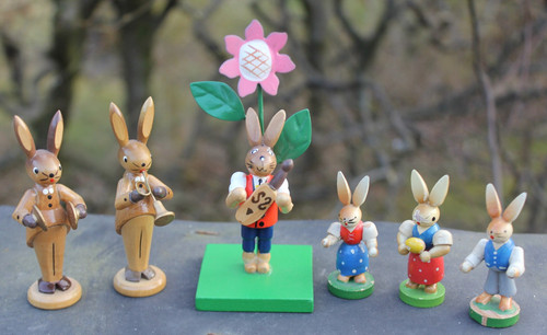 Alte osterfiguren osterhasen - osterfiguren,