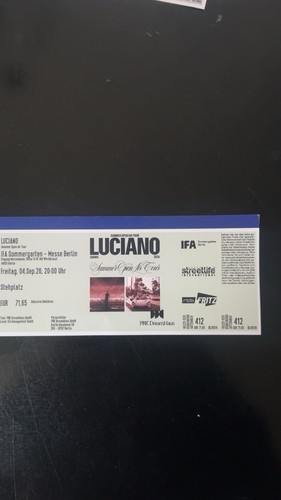Luciano konzert ticket - luciano, berlin
