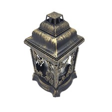 !!!B-Ware BURI Grablaterne mit Öllicht 26cm (Gold)