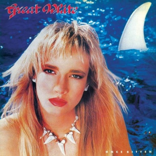 Great white once bitten - great, white: