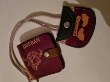 Set Geldbörse Geldbeutel Brieftasche  Motiv  Durban aus Echtleder - NEU
