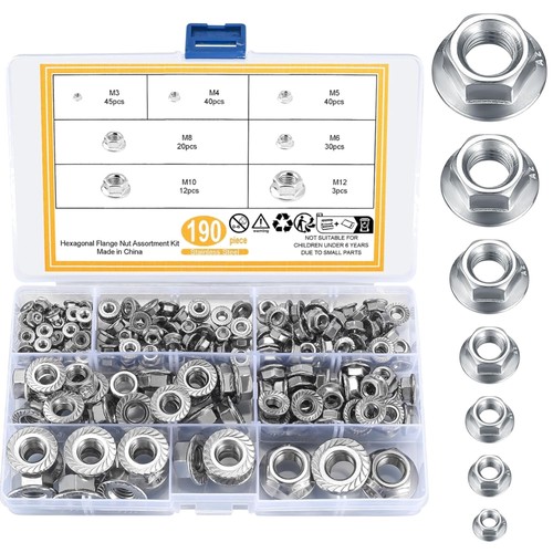 Flanschmuttern edelstahl set - flanschmuttern,