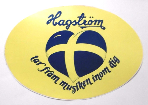 Werbe aufkleber hagström - werbe-aufkleber,