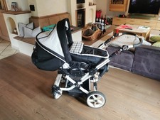 Hartan Topline S Schwarz/Weiß Kombikinderwagen & Sportwagen Einsitzer Seat...