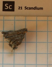 Destilliertes Scandium Metall 99,9% #20 2,61 Gramm Element 21