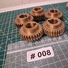5x Diverse Zahnräder  Messing