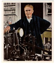 Thomas alva edison sammelbild - thomas,