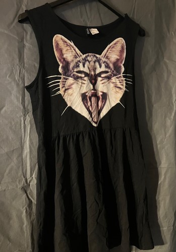 Kleid schwarz katze - katze, muster