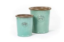 Blumentopf Pflanzgefäß Keramik "Provence II" 25x28cm Grün frostfest