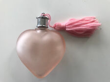 Origineller Parfumflakon - Herz - rosa mit rosa Quaste