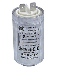 ORIGINAL AEG 1250020334 Kondensator Ducati 8uF 425/475V für Wäschetrockner