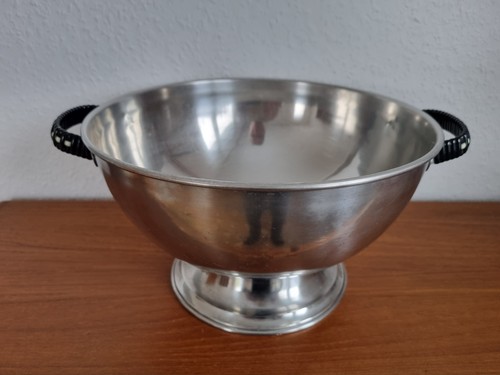 Schale edelstahl mit fuß und - fuß,