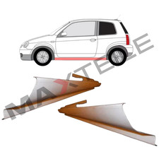 Für Volkswagen Lupo Seat Arosa 1998 - 2005 2x Schweller Reparaturblech / Paar