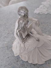 Figur Liebespaar weiss silber Formano Deko Statue Dekofigur