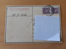 Karte eines Professors von