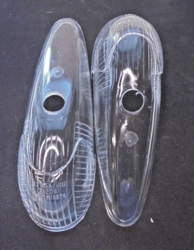 Blinkerglas schmal transparent