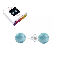 Elegante Larimar Ohrstecker