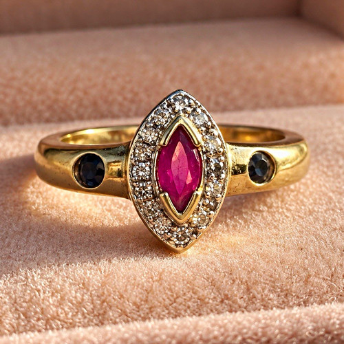 Vintage ring 333 gelbgold - ring,