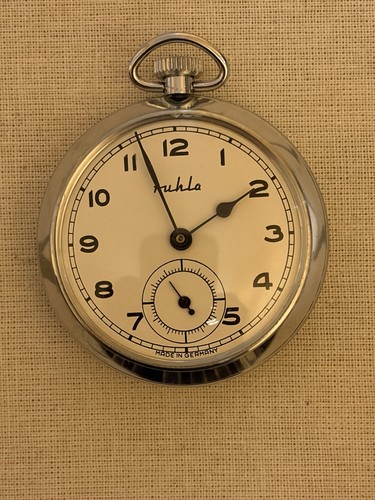 Vintage ruhla taschenuhr made - vintage,