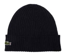 Lacoste Ribbed Wool Beanie