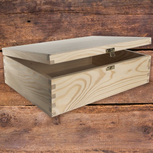 Holzkiste mit deckel und - mit,