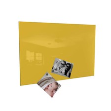 Magnetwand inkl. 4 Magneten – gelb zinkgelb Magnettafel Memoboard Pinnwand